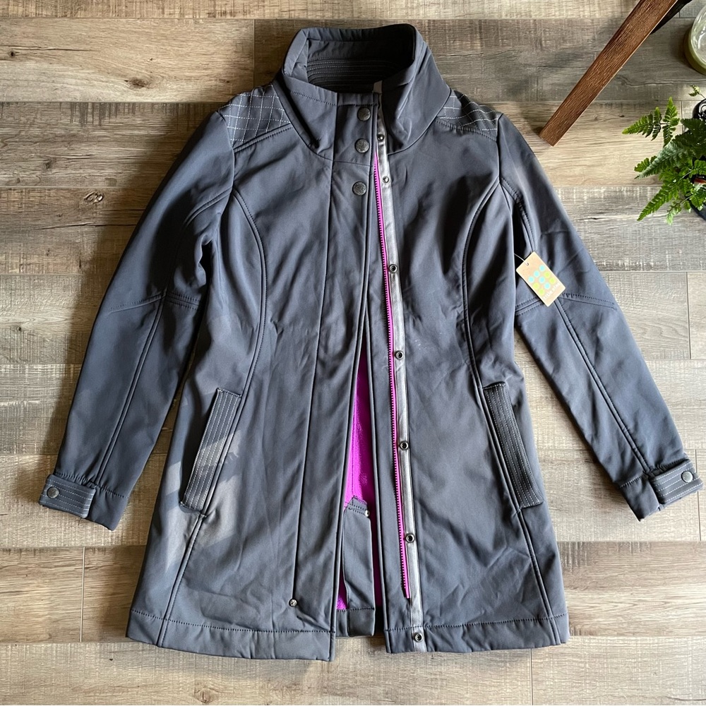 Title Nine Peacekeeper Trench NWT Gray Grey Jacket Coat Rain